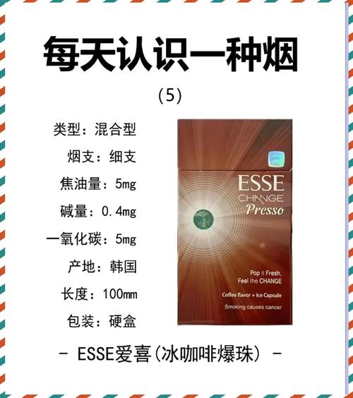 咖啡味香烟爆珠白盒，独特口感与时尚潮流的完美融合